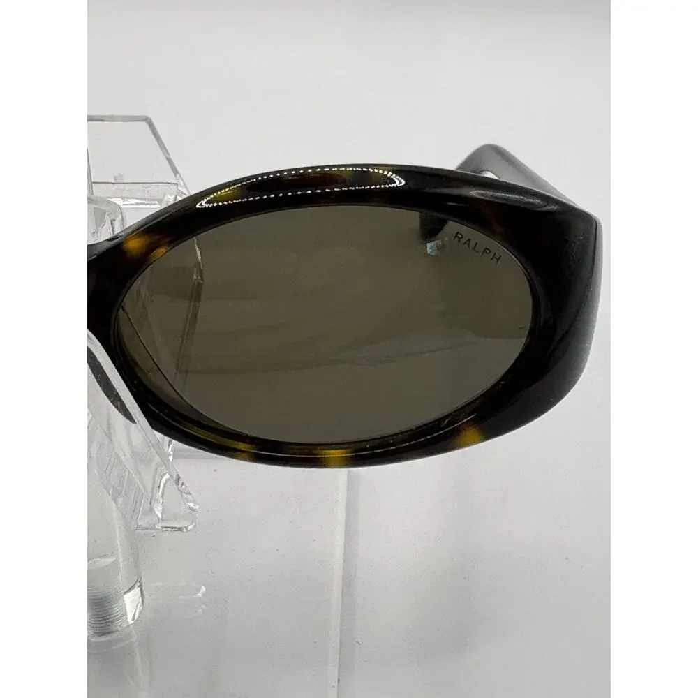 Vintage Ralph Lauren 941/S 086 Tortoise Oval Sunglasses Brown Lenses